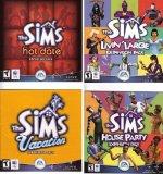 The Sims Expansion Packs Collection 1 : Livin Large + House Party + Hot Date + Vacation (Win...
